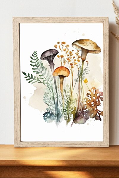 Luna Marissa Αφίσα με καλλιτεχνικά μανιτάρια - Ψηφιακή αφίσα τέχνης χωρίς πλα...