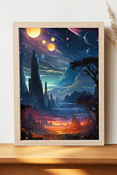 Luna Marissa Αφίσα τοπίων - Αφίσα τοίχου από γυαλιστερό χαρτί χωρίς πλαίσιο