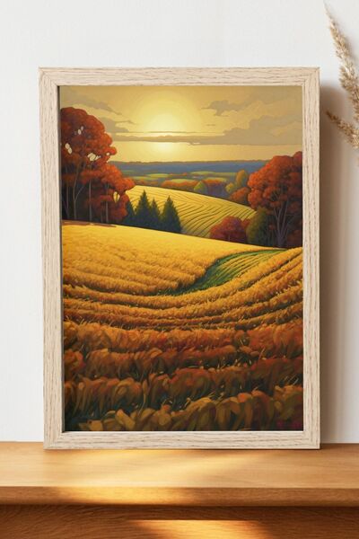 Luna Marissa Καλλιτεχνική αφίσα τοπίων - Ψηφιακή αφίσα τέχνης από χοντρό χαρτ...