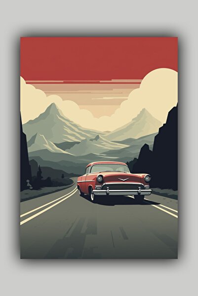 Luna Marissa Αφίσα vintage αυτοκινήτου χωρίς πλαίσιο τοίχου