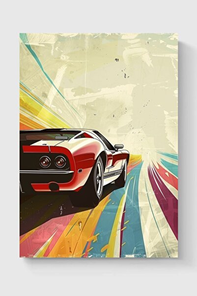 Luna Marissa Ρετρό αφίσα αυτοκινήτου χωρίς πλαίσιο τοίχου