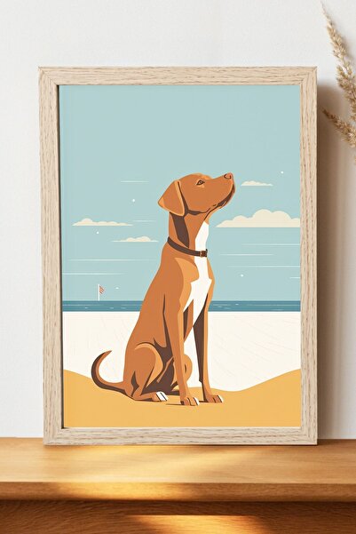 Luna Marissa Μινιμαλιστική αφίσα σκύλου - Αφίσα ψηφιακής τέχνης από γυαλιστερ...