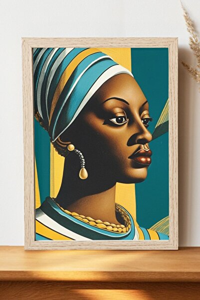 Luna Marissa Αφίσα Αφρικανής Γυναίκας - Αφίσα τοίχου από γυαλιστερό χαρτί χωρ...