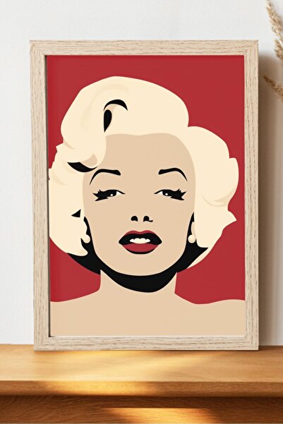 Luna Marissa Μινιμαλιστική αφίσα Marilyn Monroe - Διακοσμητική αφίσα από χοντ...