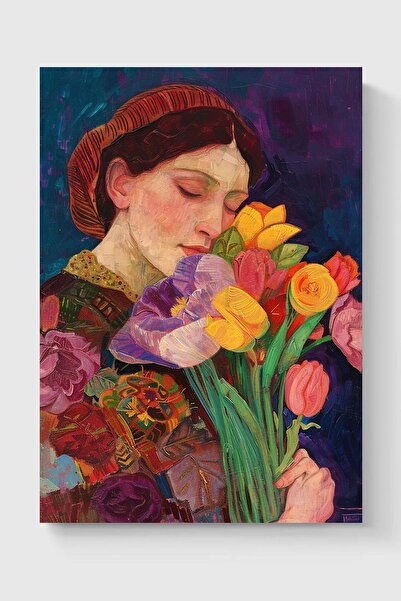 Luna Marissa Καλλιτεχνική αφίσα με λουλούδια για κορίτσια χωρίς πλαίσιο