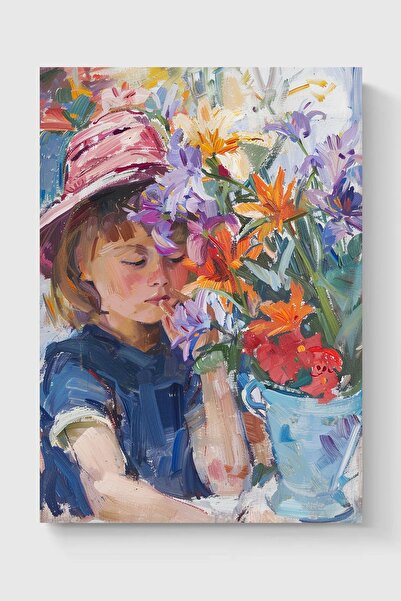 Luna Marissa Καλλιτεχνική αφίσα με λουλούδια για κορίτσια χωρίς πλαίσιο