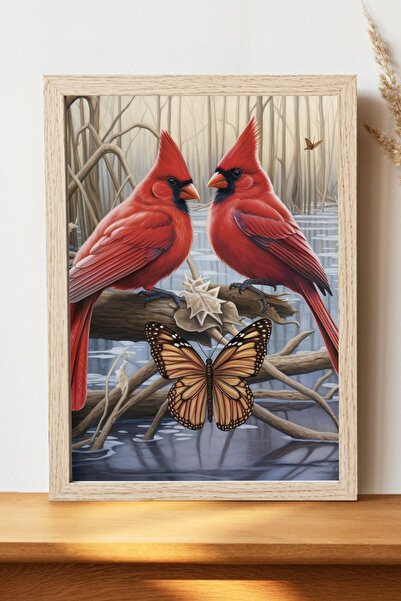 Luna Marissa Αφίσα Cardinal - Αφίσα τοίχου από γυαλιστερό χαρτί χωρίς πλαίσιο