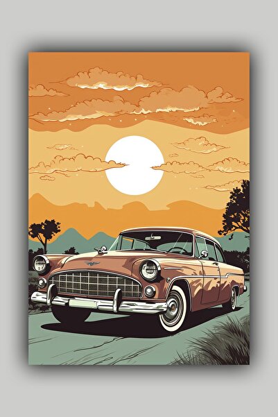 Luna Marissa Αφίσα vintage αυτοκινήτου χωρίς πλαίσιο τοίχου