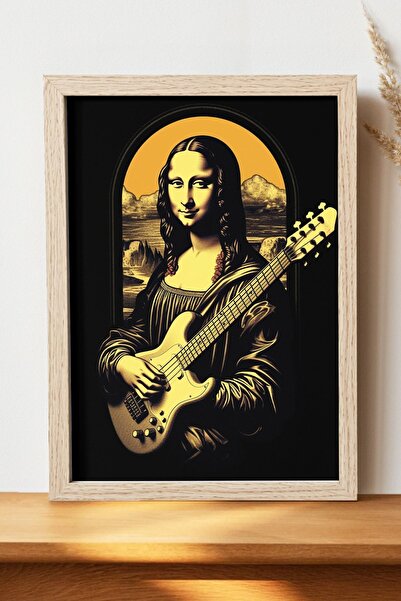 Luna Marissa Αφίσα κιθαρίστας Mona Lisa - Αφίσα τοίχου από γυαλιστερό χαρτί χ...
