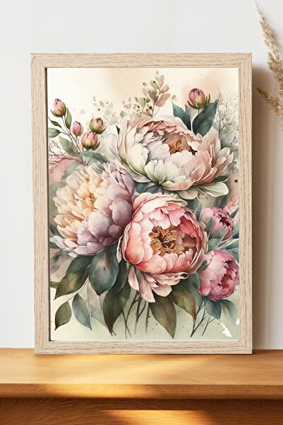 Luna Marissa Çiçek Poster - Çerçevesiz Parlak Kağıt Duvar Posteri