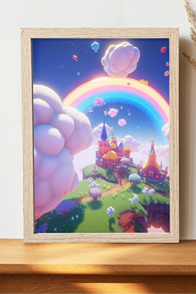 Luna Marissa Αφίσα Cloud Home Illustration - Αφίσα ψηφιακής τέχνης από χοντρό...