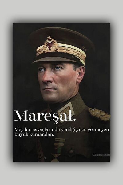 Luna Marissa Mareşal Atatürk Poster - Çerçevesiz Duvar Posteri