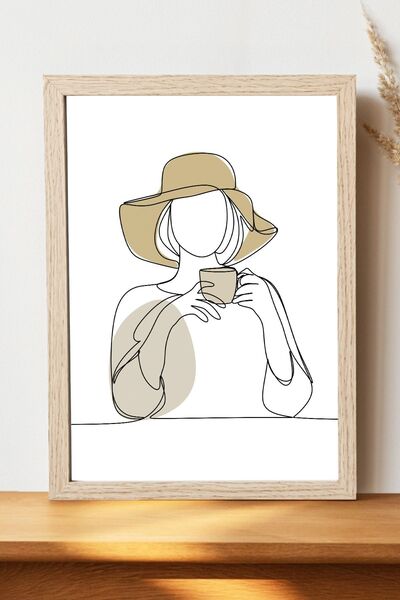 Luna Marissa Καλλιτεχνική αφίσα καφέ - Αφίσα τοίχου από γυαλιστερό χαρτί χωρί...