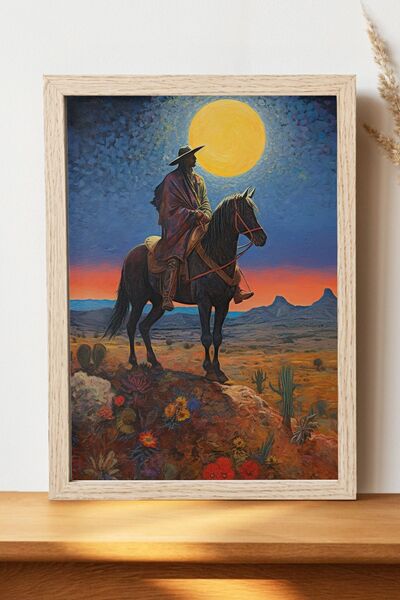 Luna Marissa Αφίσα τοπίων - Αφίσα τοίχου από γυαλιστερό χαρτί χωρίς πλαίσιο