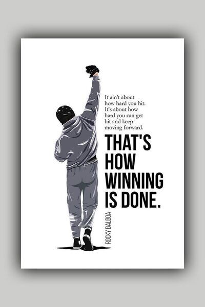 Luna Marissa Film Rocky Poster - Çerçevesiz Duvar Posteri