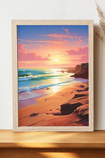 Luna Marissa Αφίσα τοπίων - Αφίσα τοίχου από γυαλιστερό χαρτί χωρίς πλαίσιο