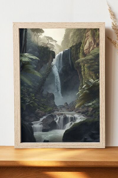 Luna Marissa Αφίσα Καταρράκτη - Αφίσα ψηφιακής τέχνης από χοντρό χαρτί χωρίς ...