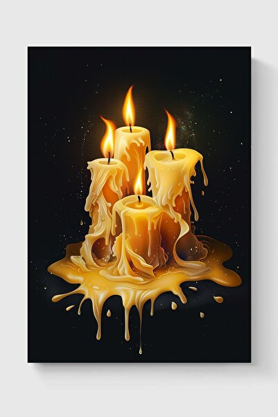 Luna Marissa Καλλιτεχνική αφίσα με κερί χωρίς πλαίσιο τοίχου