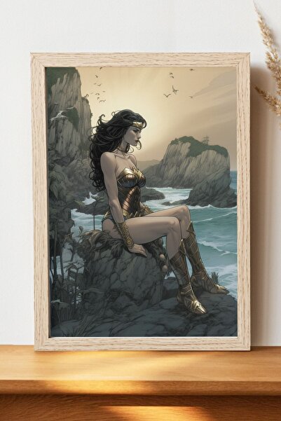 Luna Marissa Αφίσα Wonder Woman - Αφίσα ψηφιακής τέχνης από χοντρό χαρτί χωρί...