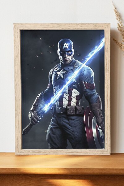 Luna Marissa Αφίσα Jedi Captain America - Αφίσα τοίχου από γυαλιστερό χαρτί χ...