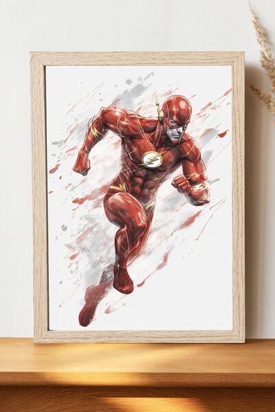 Luna Marissa The Flash Poster - Ψηφιακή αφίσα τέχνης από χοντρό χαρτί χωρίς π...