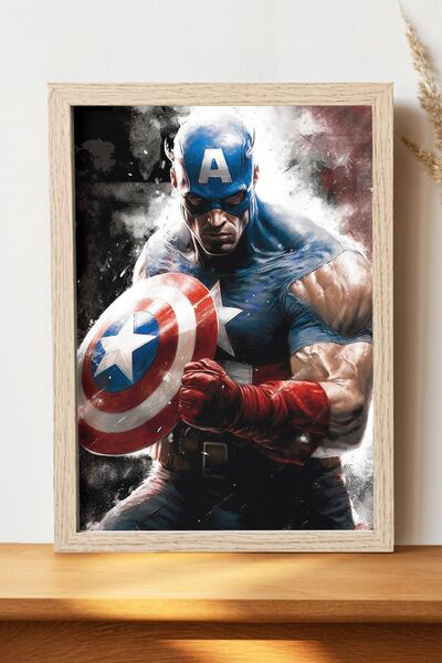 Luna Marissa Αφίσα Captain America - Αφίσα τοίχου από γυαλιστερό χαρτί χωρίς ...