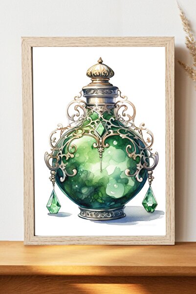 Luna Marissa Αφίσα με φιαλίδιο σμαραγδιού - Αφίσα τοίχου από γυαλιστερό χαρτί...