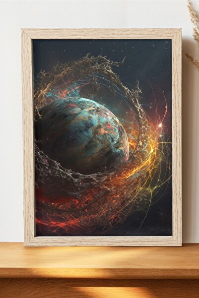 Luna Marissa Καλλιτεχνική αφίσα Planet - Ψηφιακή αφίσα τέχνης χωρίς πλαίσιο