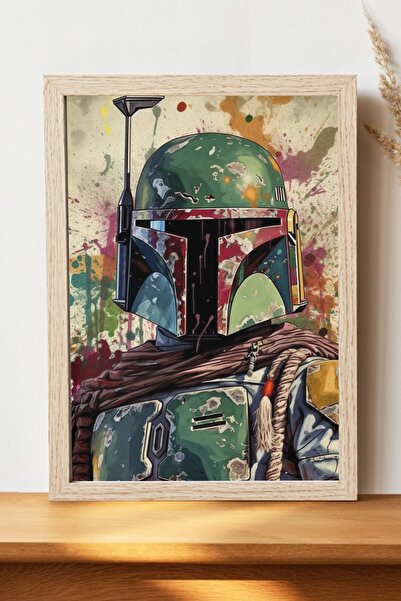 Luna Marissa Αφίσα Star Wars Boba Fett - Αφίσα ψηφιακής τέχνης από χοντρό χαρ...