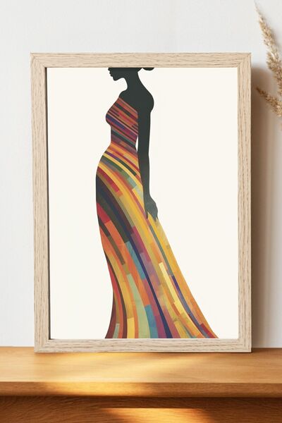 Luna Marissa Αφίσα Αφρικανής Γυναίκας - Αφίσα ψηφιακής τέχνης από χοντρό χαρτ...