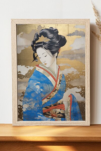 Luna Marissa Αφίσα ιαπωνικής γκέισας - Αφίσα τοίχου από γυαλιστερό χαρτί χωρί...