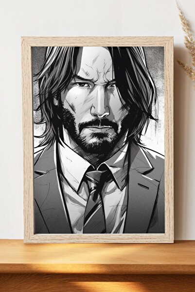 Luna Marissa Αφίσα Manza Keanu Reeves - Αφίσα ψηφιακής τέχνης από χοντρό χαρτ...