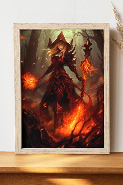 Luna Marissa Αφίσα με μάγισσα - Αφίσα τοίχου από γυαλιστερό χαρτί χωρίς πλαίσιο