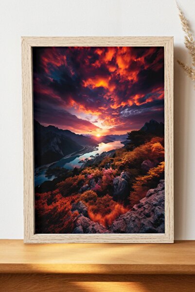 Luna Marissa Αφίσα τοπίων - Αφίσα τοίχου από γυαλιστερό χαρτί χωρίς πλαίσιο