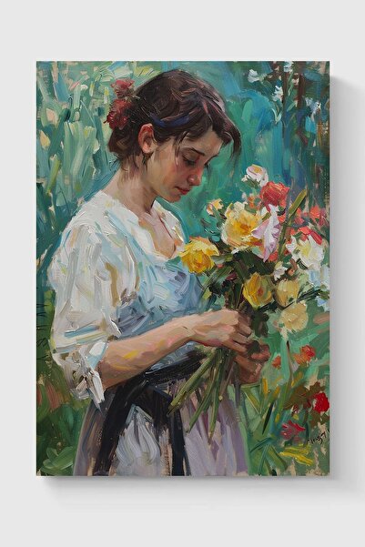 Luna Marissa Καλλιτεχνική αφίσα με λουλούδια για κορίτσια χωρίς πλαίσιο