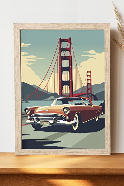 Luna Marissa Vintage αφίσα αυτοκινήτου - Αφίσα αυτοκινήτου από γυαλιστερό χαρ...