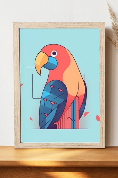 Luna Marissa Αφίσα πουλιών - Αφίσα τοίχου από γυαλιστερό χαρτί χωρίς πλαίσιο