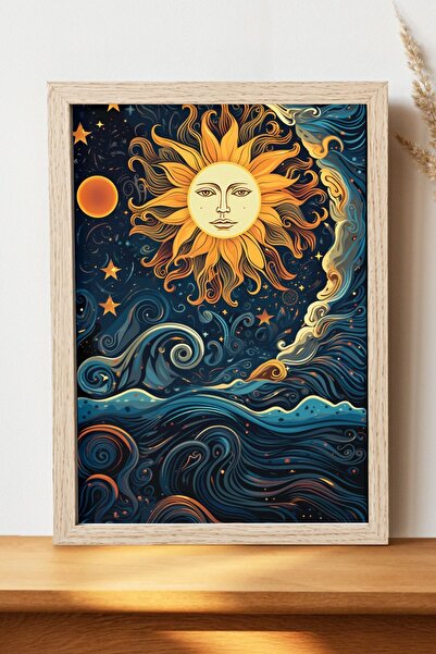 Luna Marissa Αφίσα Güneş - Αφίσα τοίχου από γυαλιστερό χαρτί χωρίς πλαίσιο