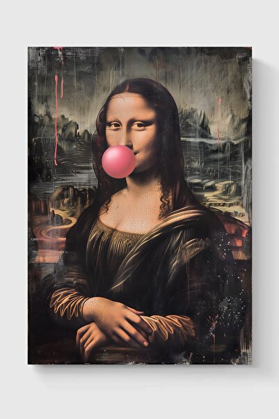 Luna Marissa Αφίσα Μόνα Λίζα - Σχέδιο τοίχου με τσίχλα και χωρίς πλαίσιο