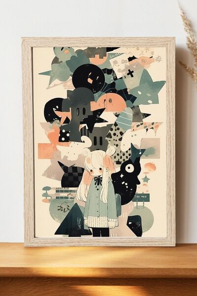 Luna Marissa Αφίσα εικονογράφησης - Αφίσα τοίχου από γυαλιστερό χαρτί χωρίς π...