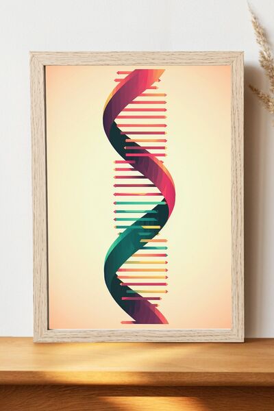 Luna Marissa Μίνιμαλ αφίσα DNA - Αφίσα τοίχου από γυαλιστερό χαρτί χωρίς πλαίσιο