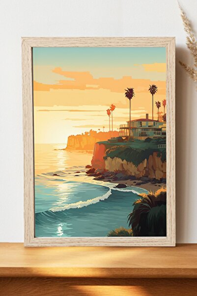 Luna Marissa Αφίσα τοπίων - Αφίσα τοίχου από γυαλιστερό χαρτί χωρίς πλαίσιο