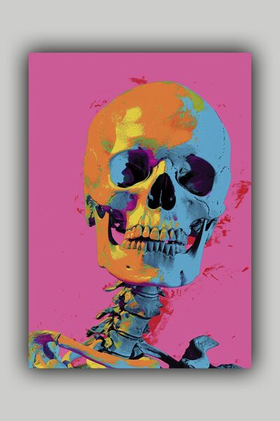 Luna Marissa Αφίσα Pop Art Skeleton Αφίσα τοίχου χωρίς πλαίσιο