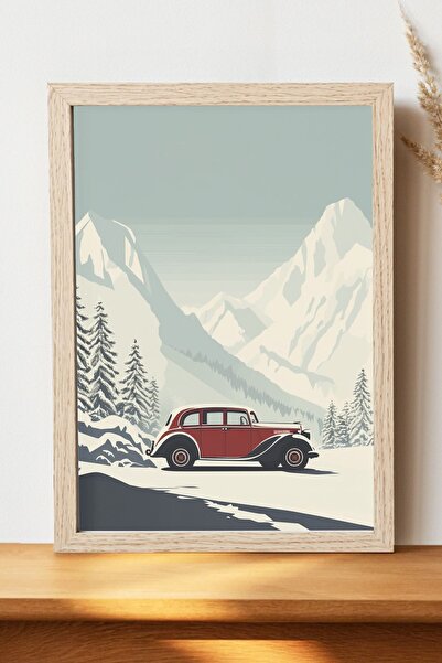 Luna Marissa Αφίσα κλασικού αυτοκινήτου - Αφίσα αυτοκινήτου από γυαλιστερό χα...