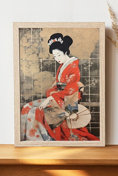Luna Marissa Αφίσα ιαπωνικής γκέισας - Αφίσα τοίχου από γυαλιστερό χαρτί χωρί...