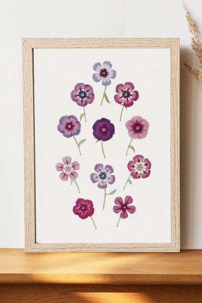 Luna Marissa Αφίσα λουλουδιών - Αφίσα τοίχου από γυαλιστερό χαρτί χωρίς πλαίσιο