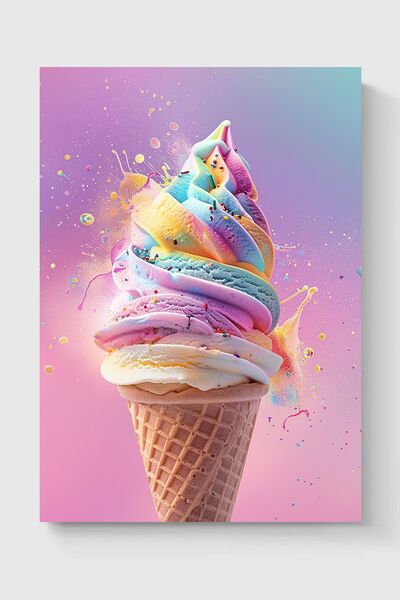 Luna Marissa Καλλιτεχνική αφίσα παγωτού χωρίς πλαίσιο τοίχου