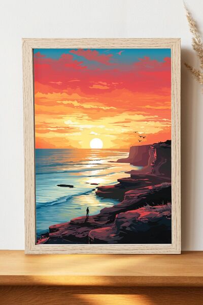 Luna Marissa Αφίσα τοπίων - Αφίσα τοίχου από γυαλιστερό χαρτί χωρίς πλαίσιο