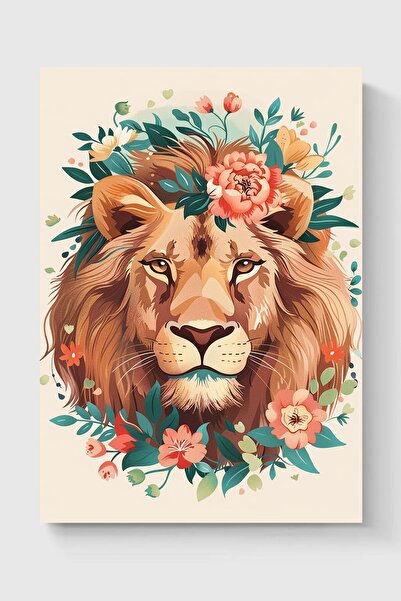 Luna Marissa Καλλιτεχνική αφίσα λιονταριού χωρίς πλαίσιο τοίχου