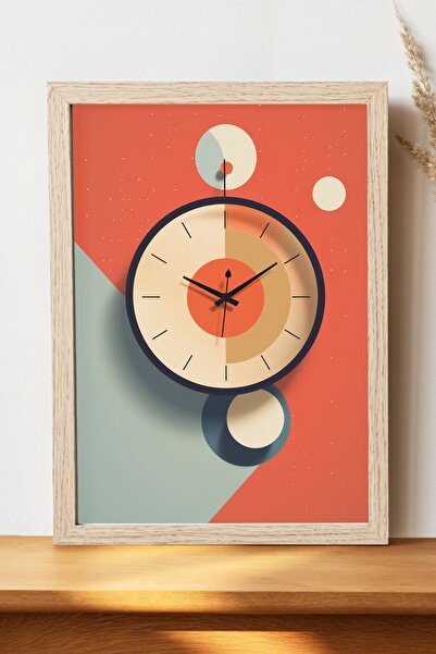 Luna Marissa Αφίσα Vectorial Clock - Αφίσα τοίχου από φωτεινό χαρτί χωρίς πλα...